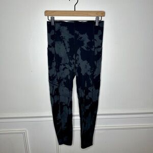 Sweaty Betty Power 7/8 Length Black Fade Print Legging Womens 8